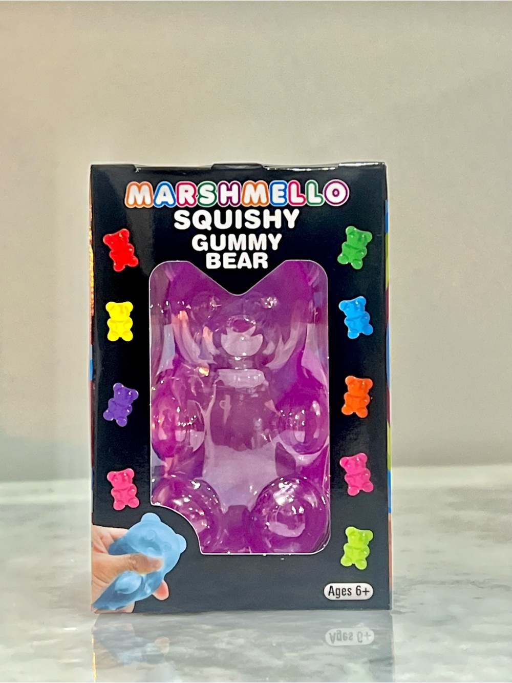 Marshmello Squishy Gummy Bear - Purple Toy